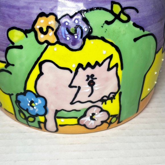 Vintage Ceramic Pet Treat Jar Dog Cat Fish 2002 Boston Warehouse - Picture 4 of 8